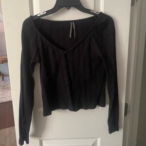 Anthropologie Black Cardigan, size large